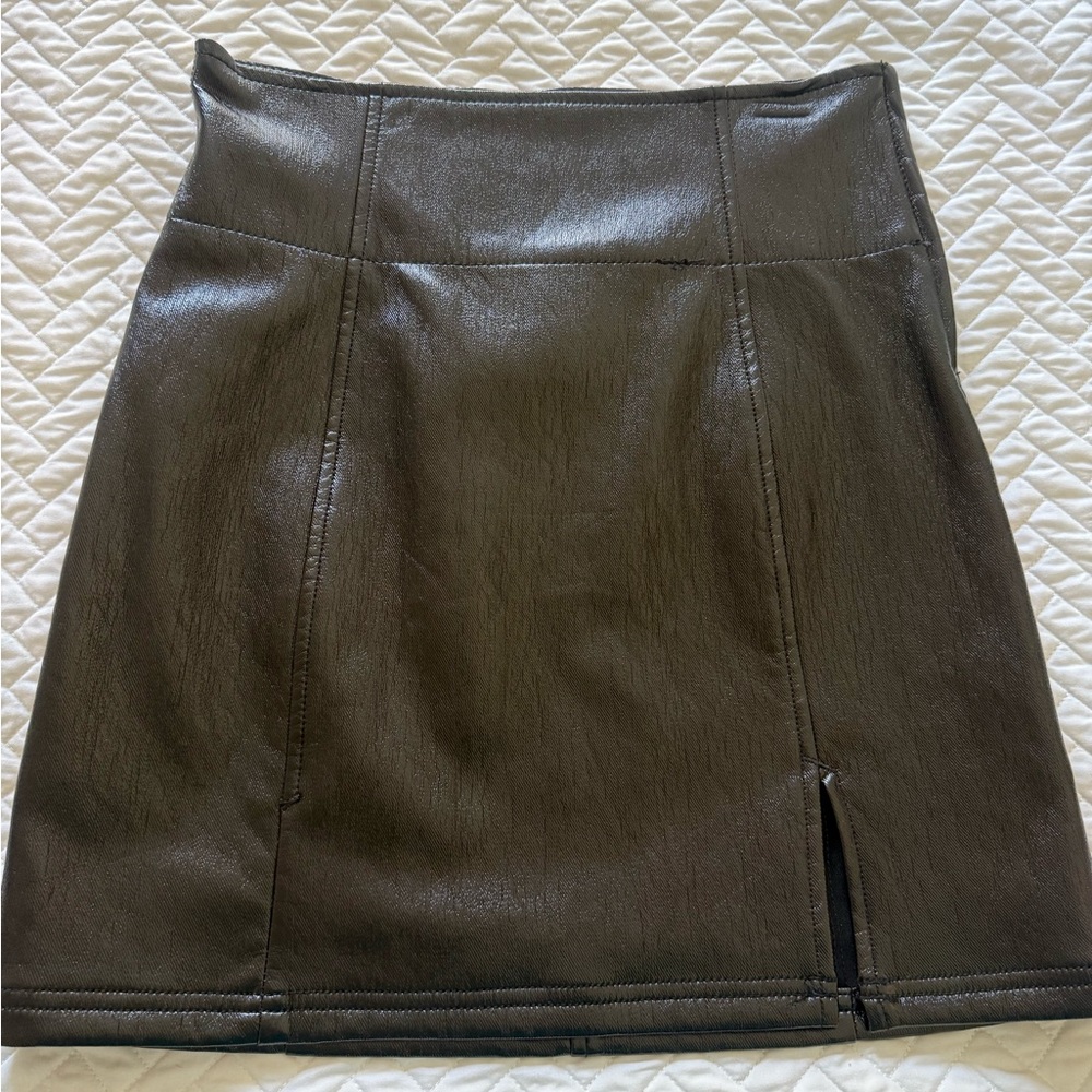Free People Black Mini Skirt